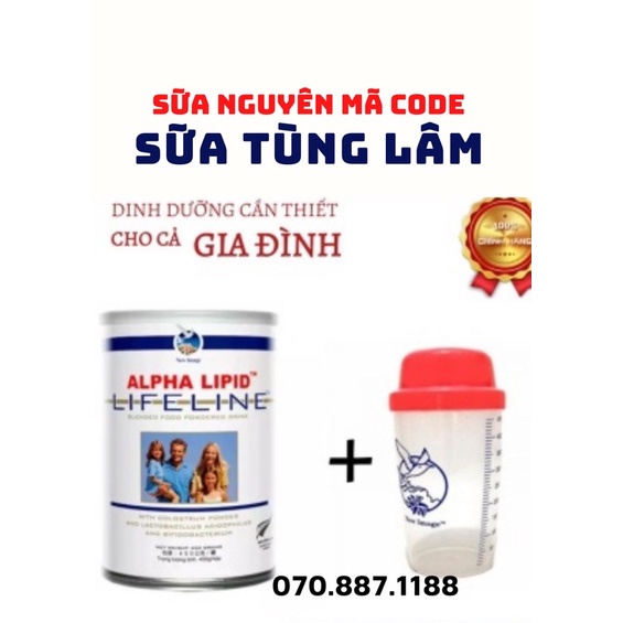Sữa Non Alpha Lipid 450g Chính Hãng New Zealand (Combo 1 Sữa 1 Ly)