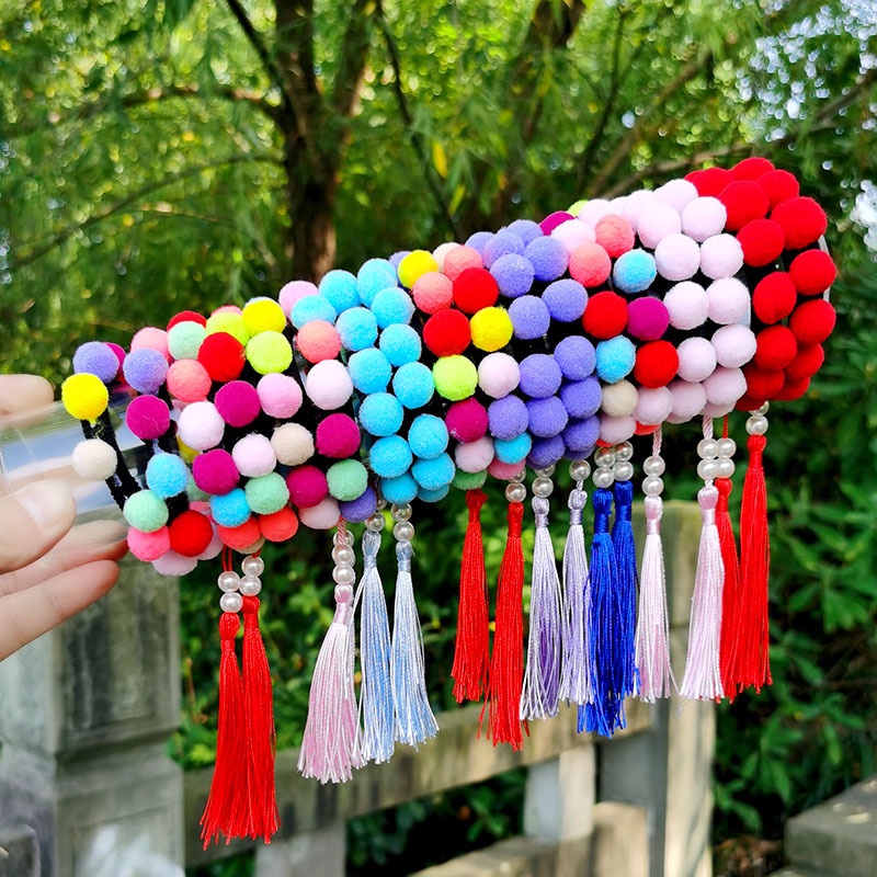 Dây Cột Tóc Hình Viên Thuốc Bằng Cao Su Màu Sắc Xinh Xắn Cho Bé Gái