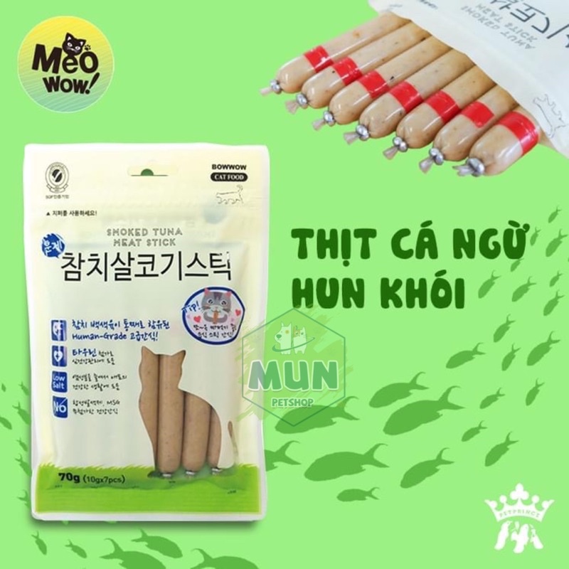 Xúc xích cho mèo Meowow 70gr/ gói