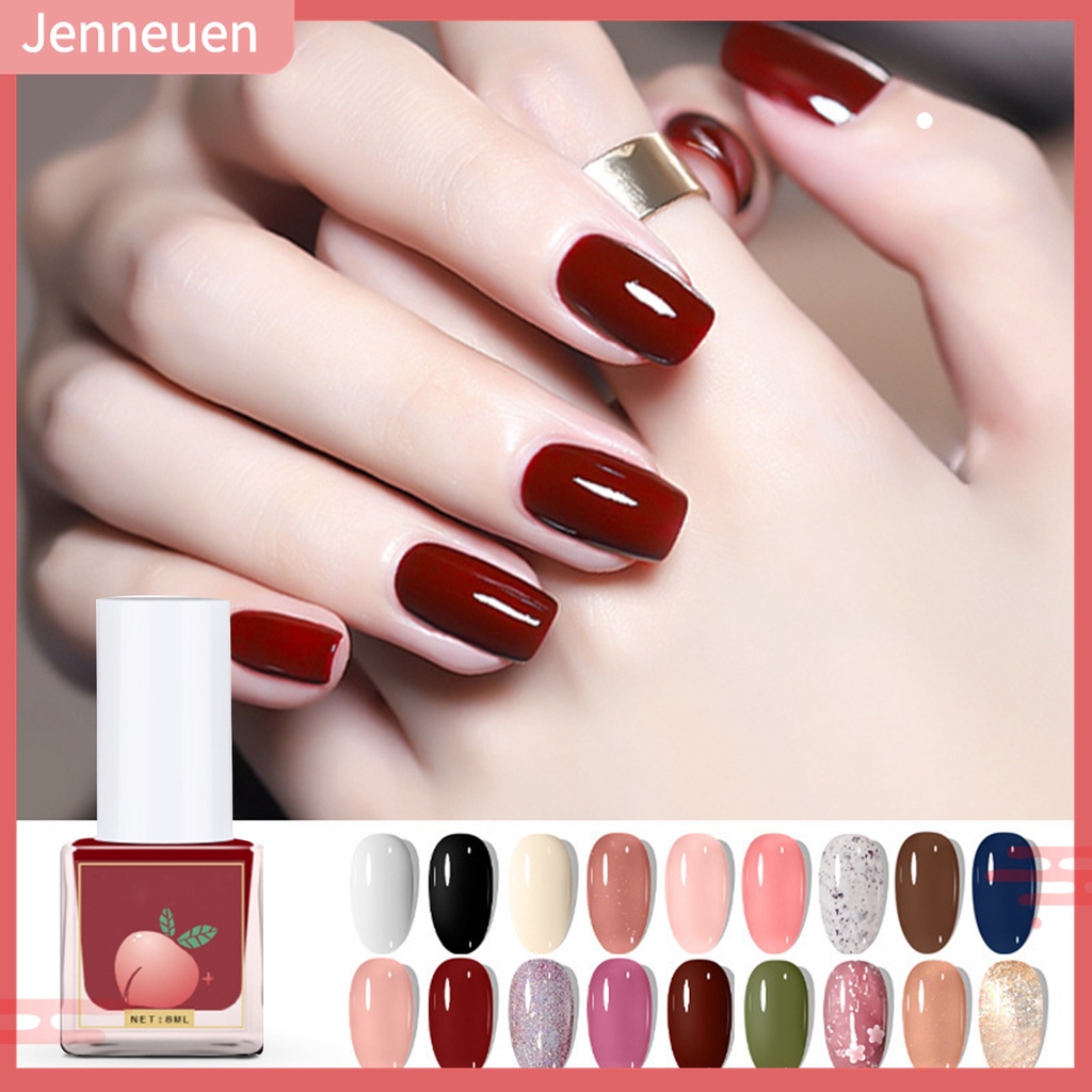 Sơn Móng Tay 8ml Tự Nhiên Không Mùi Chống Nước Cho Nữ