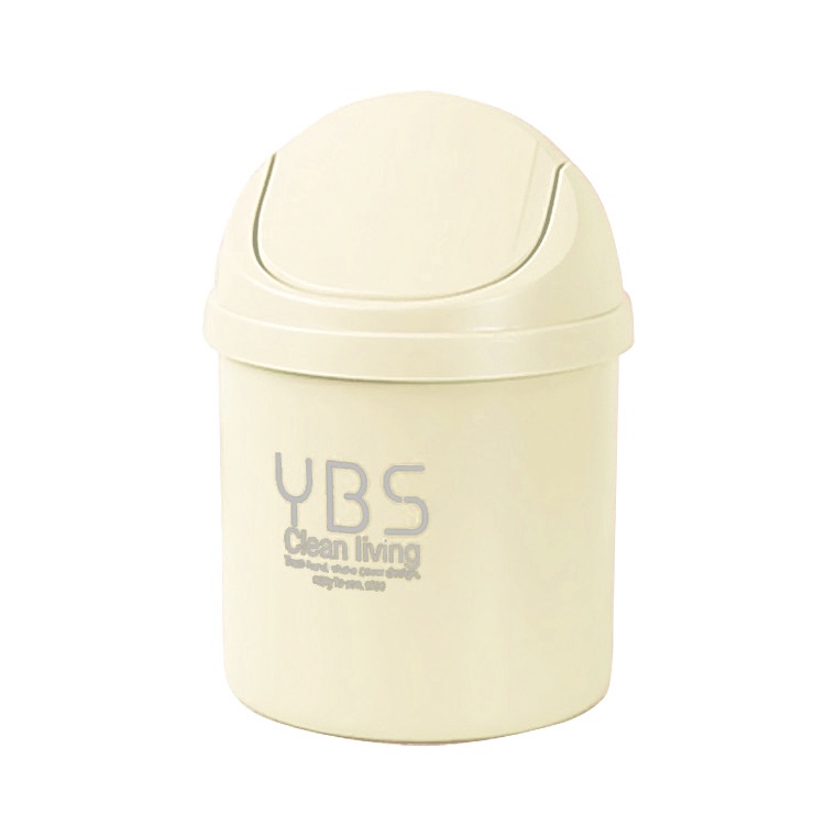 Thùng Rác Mini Bằng Nhựa Có Nắp Đậy Thiết Kế Cho Bàn Làm Việc/Văn Phòng/Nhà Bếp/Nhà Ở