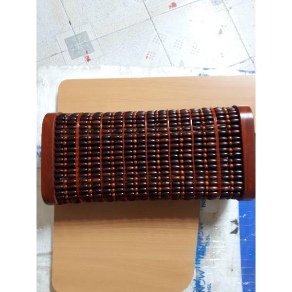 Gối gỗ trắc đỏ đen thoáng, mát hình chữ nhật cao cấp