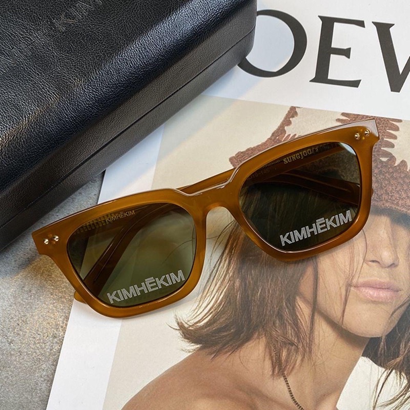 Kính râm màu cam Kimhekim, Kính mát chuẩn UV400 Jolie eyewear