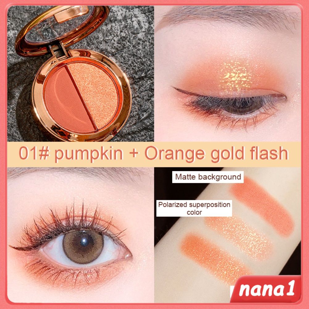 MINSHZEE Hai-Màu Mắt Tấm Bóng của Trái Đất Màu Ánh Sáng Lung Linh Mờ Đèn Flash Vàng Phân Cực Bộ Kit Nhỏ Cầm Tay Bí Ngô Màu Mắt