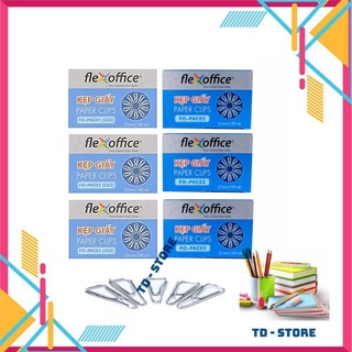Kẹp giấy c62 flexoffice fo-pac01/25mm và fo-pac02/30mm