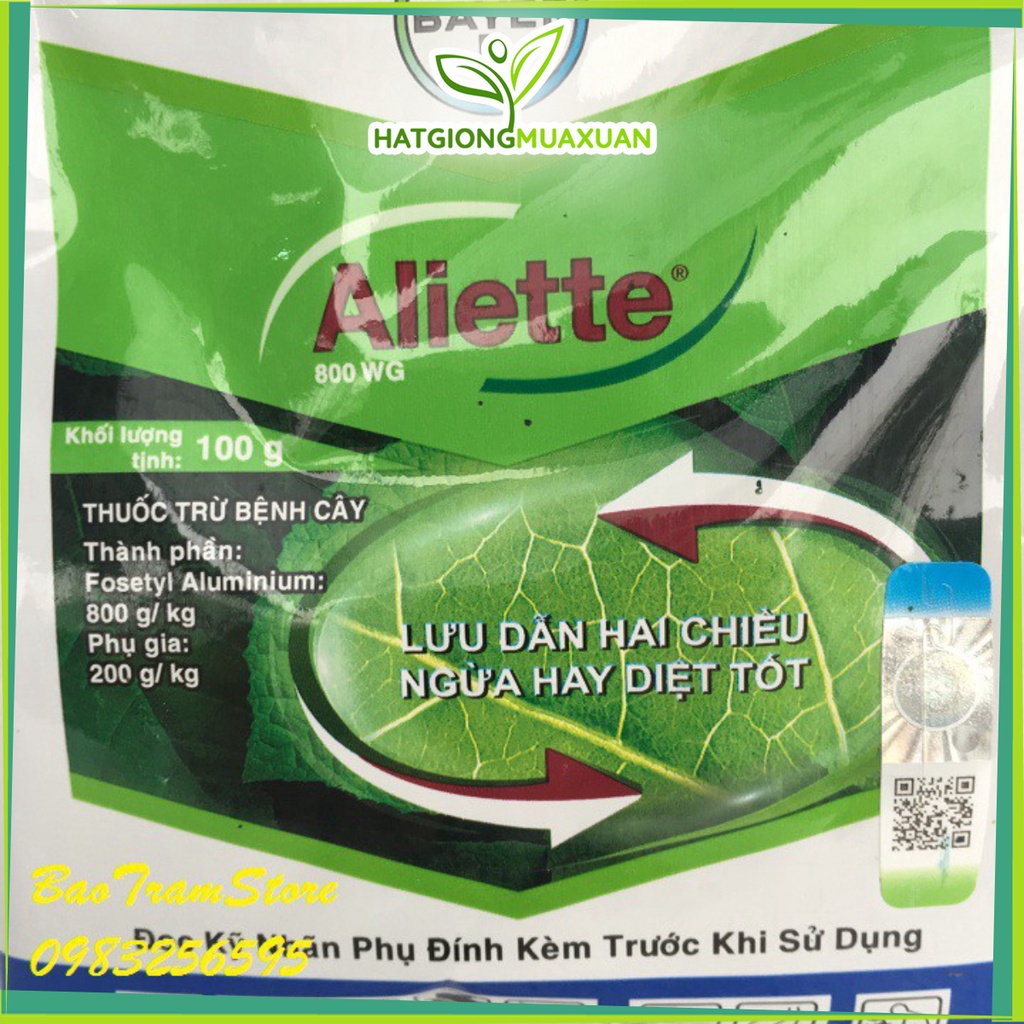 [SIEURE] Chế phẩm trừ nấm bệnh cao cấp Aliette 800Wg gói 100g hàng đẹp, phân phối chuyên nghiệp.