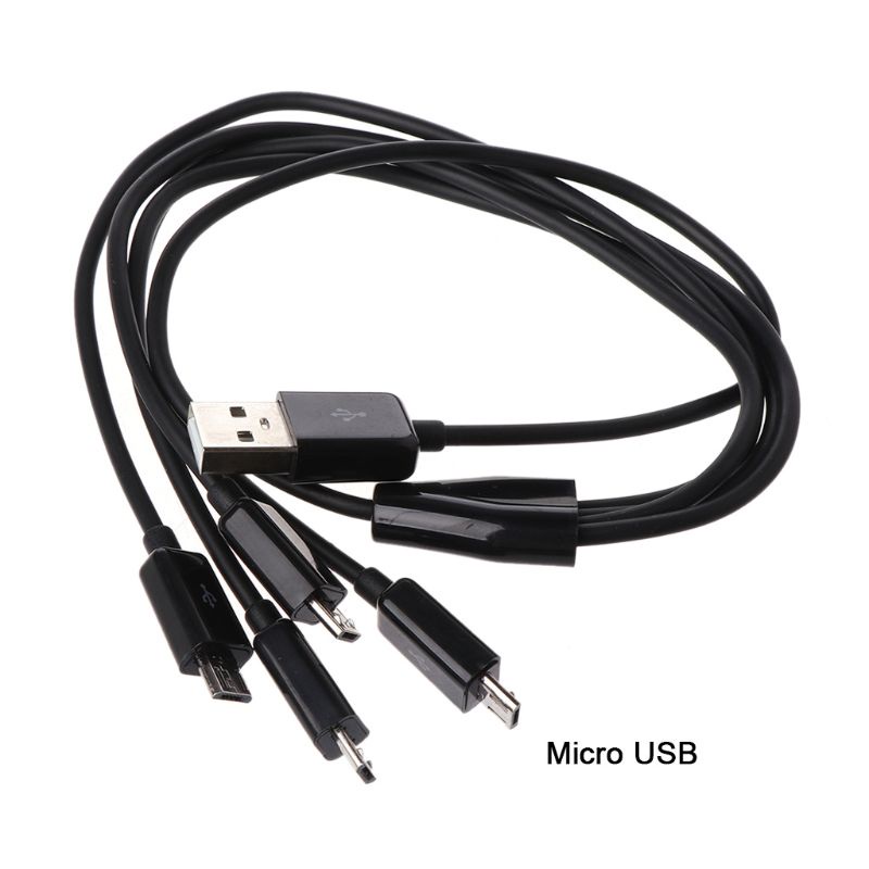 Dây Cáp Sạc Usb 2.0 Type A Sang 4 Cổng Micro Usb Cho Điện Thoại / Máy Tính Bảng Samsung Xiaomi