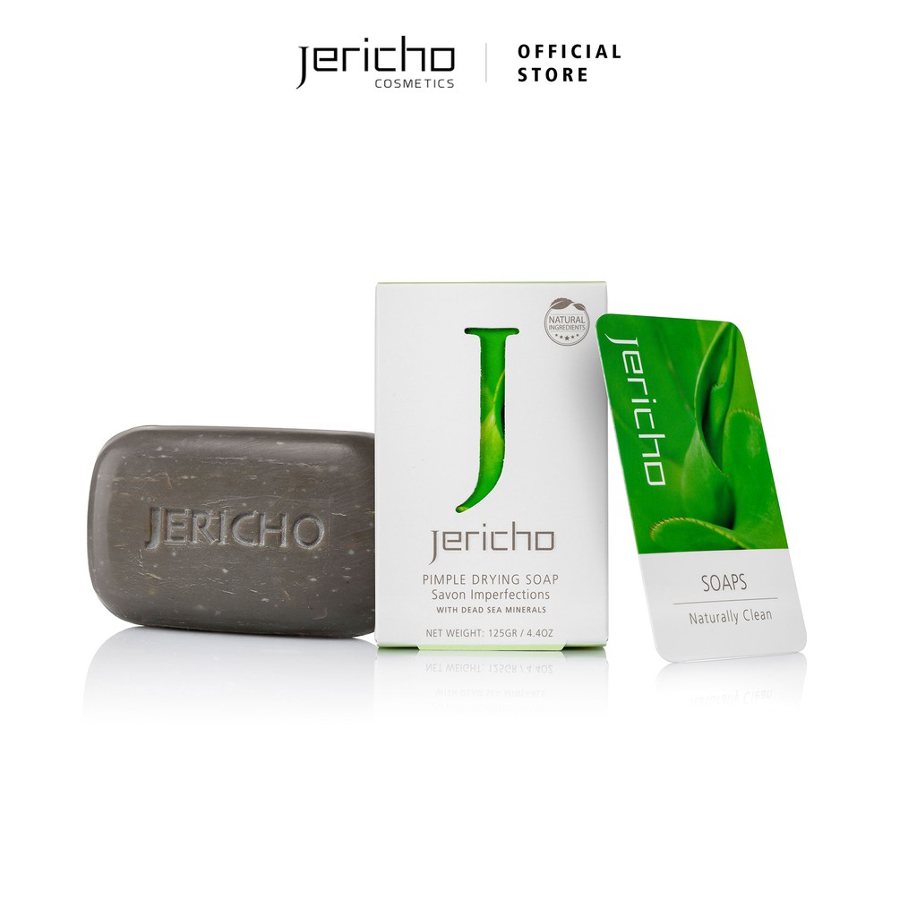 Xà Phòng Hỗ Trợ Da Mụn Từ Muối Biển Chết Jericho Pimple Drying Soap - Giúp làm khô, chữa lành và ngăn ngừa mụn