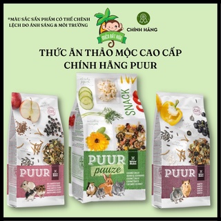 Thức ăn hamster - Thức ăn hỗn hợp thảo mộc cao cấp chính hãng Puur dành cho hamster, gerbil, mice, rat 400 gram