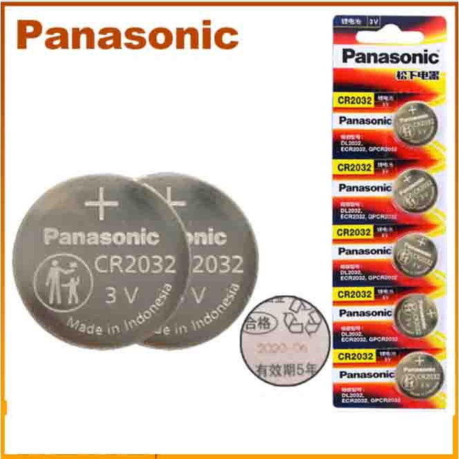 1 VIÊN pin panasonic CR2032 dùng đồng hồ kim Điện tử 3V Pin cúc áo được sử dụng phổ biến trong các thiết bị điện tử