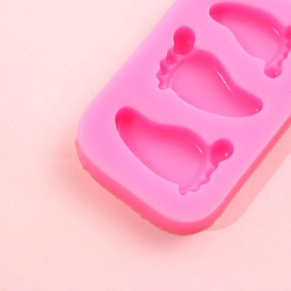 CONOPERY Khuôn Silicone Tạo Hình Bàn Chân Em Bé 3D Trang Trí Bánh
