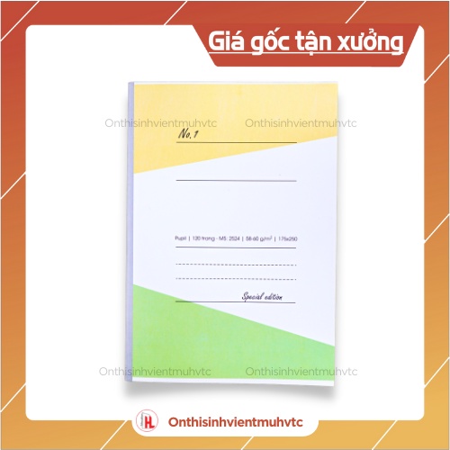 HẢI TIẾN Vở kẻ ngang 72 trang, 120 trang, giấy không bụi