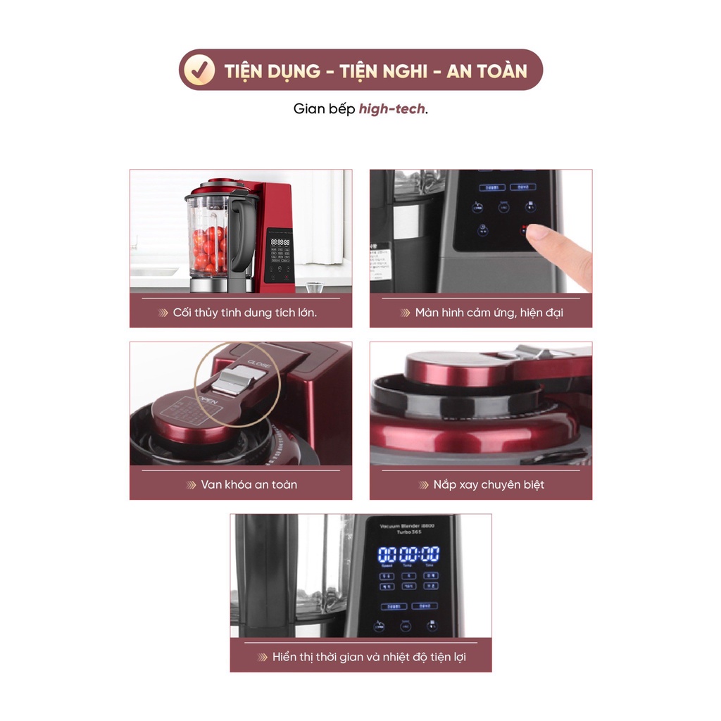 Máy xay đa năng chân không KUCHENZIMMER 002769