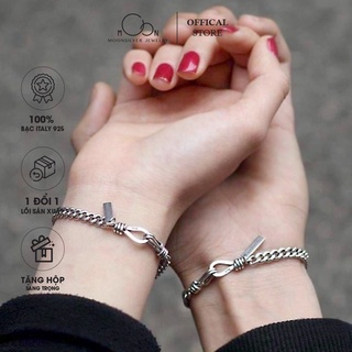 HÀNG  THIẾT KẾ Lắc tay bạc đôi vòng tay bạc đôi thiết kế khắc chữ theo yêu cầu moonsilver cam kết chuẩn bạc cao cấp