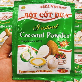 Bột cốt dừa nguyên chất gói nhỏ 50g