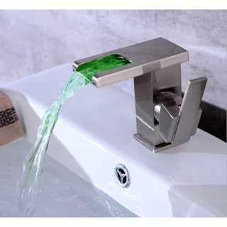 Vòi lavabo thác nước đổi màu cao cấp-Smart1688
