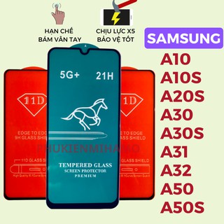 Kính Cường Lực Samsung A10/A10S/ A30/ A30S/ A31/ A32/A50/A50S Full 🎁Quà Tặng 🎁 5G+ Độ cứng 21H Chống bám nước [MIHAMO]