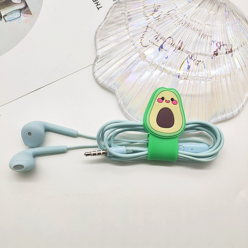 Phụ kiện quấn dây tai nghe cáp sạc USB hình trái cây động vật hoạt hình 3D dễ thương | BigBuy360 - bigbuy360.vn