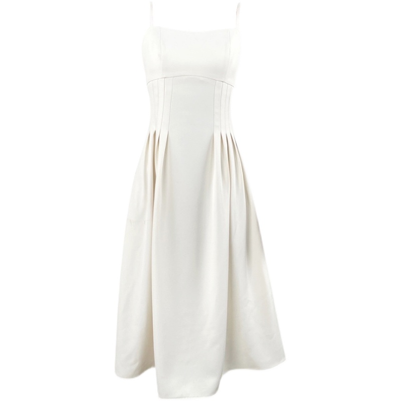 Váy hai dây thon eo xòe dài nhẹ nhàng sang trọng kiểu Pháp dress