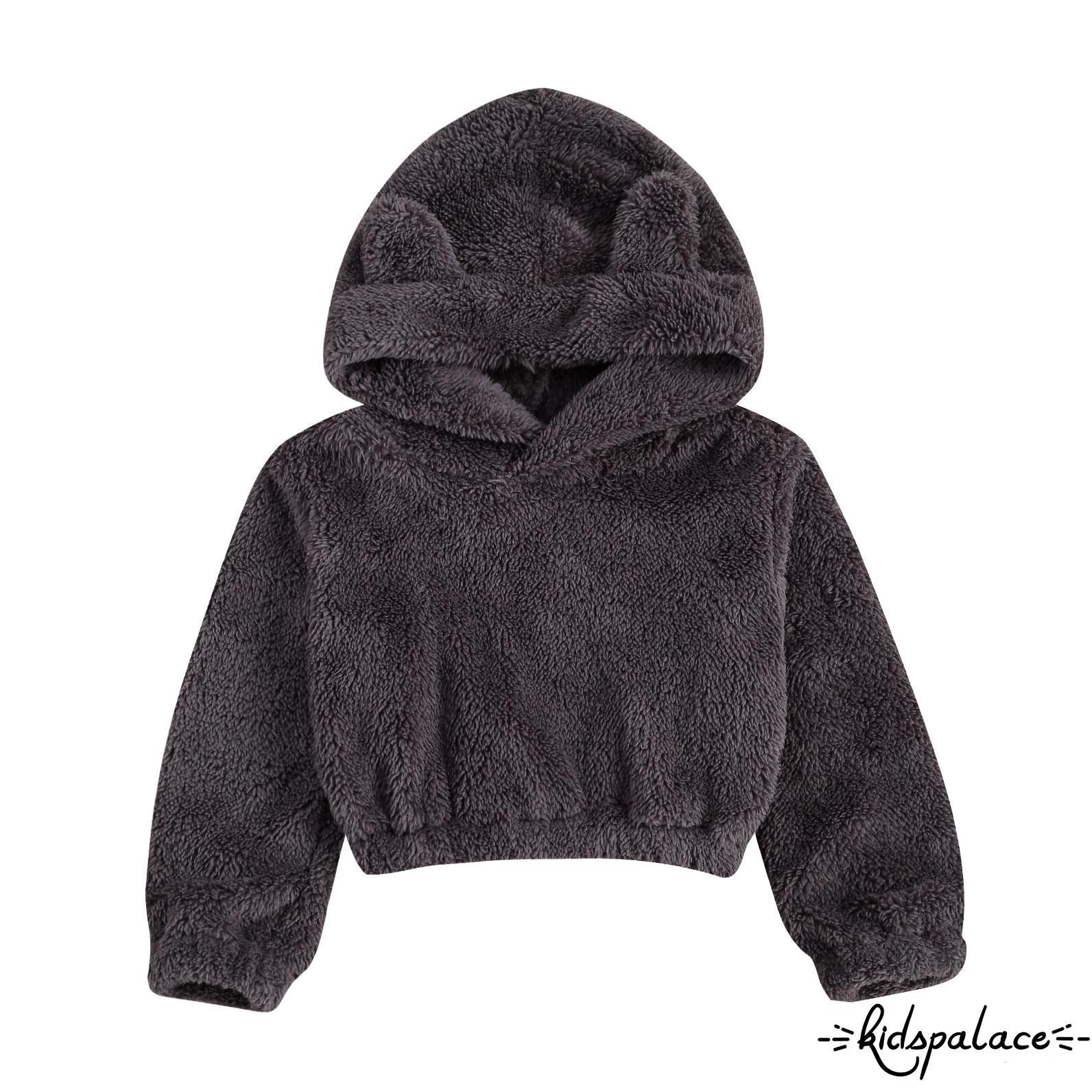 Áo Hoodies Có Nón Dài Tay Dễ Thương Cho Bé Gái