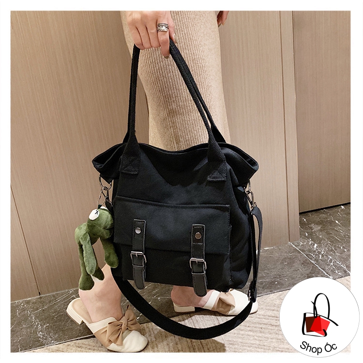 (HOT) Túi vải nữ chất vải canvas siêu bền trẻ trung E280 ( không gấu )