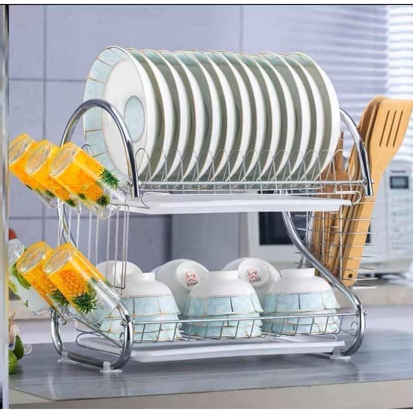 Kệ úp bát inox 2 tầng