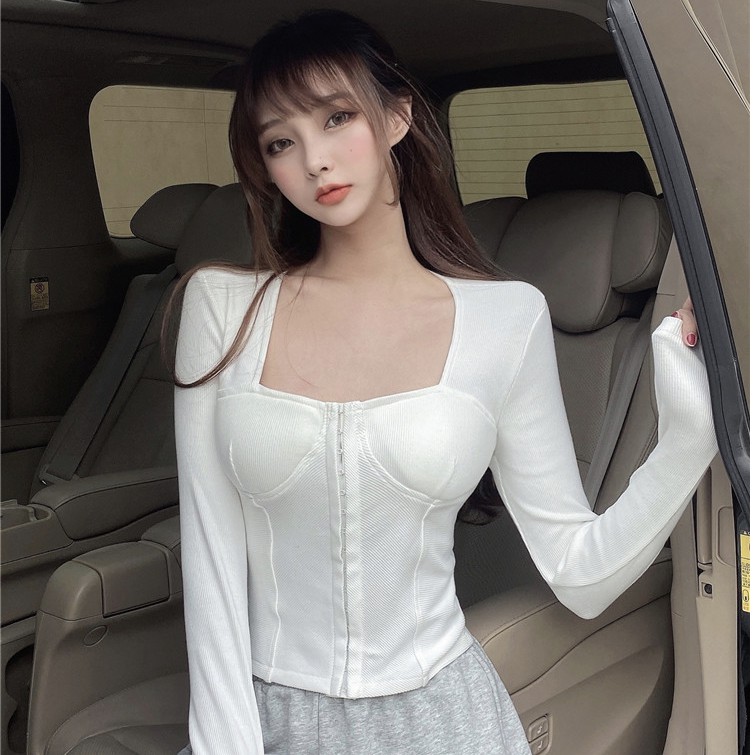Áo thun gân nữ tay dài Emilyshop