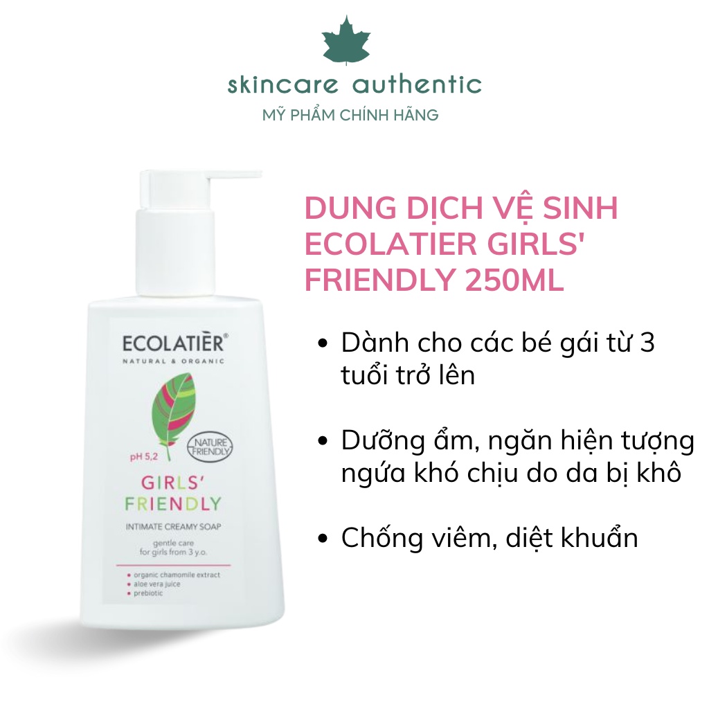 Dung Dịch Vệ Sinh Phụ Nữ ECOLATIER 250ML