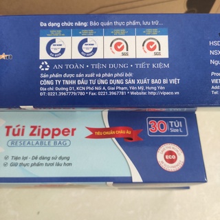 TÚI ĐỰNG THỰC PHẨM CÓ KHÓA ZIP