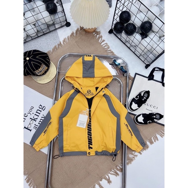 Áo gió thể thao 2 lớp bé trai - bé gái mặc đều đẹp