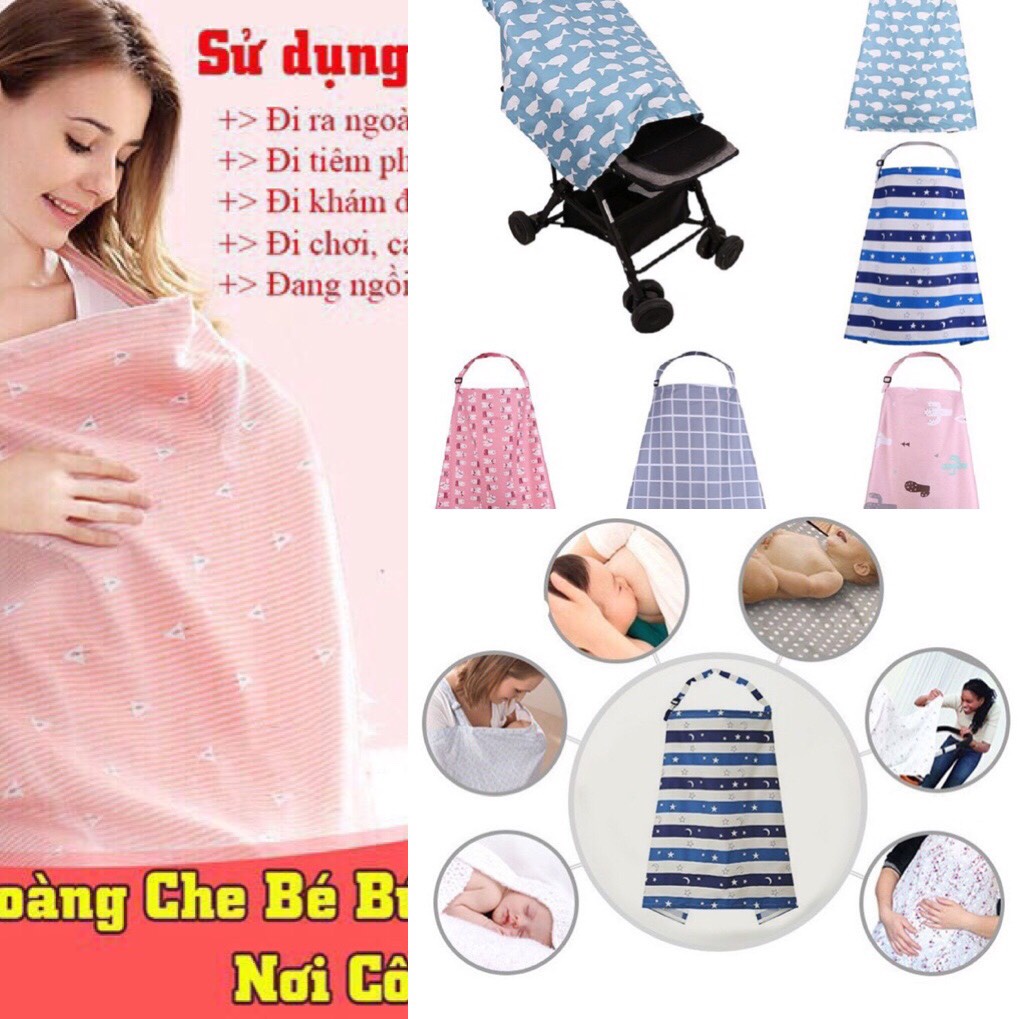 Khăn Choàng cho Trẻ sơ sinh tiện lợi khi con bú loại đẹp