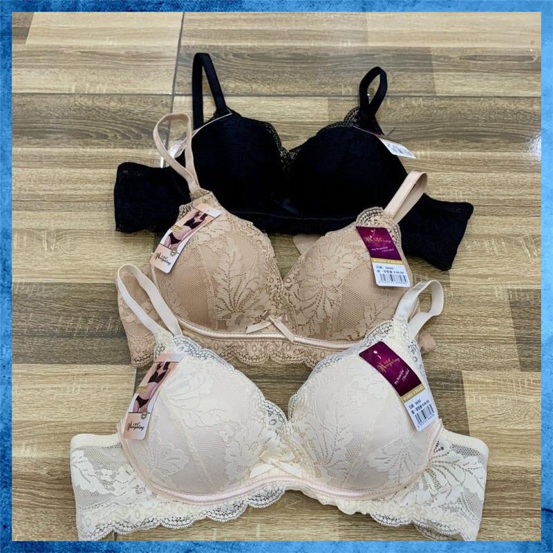 Áo lót nữ ren không gọng nâng ngực cup chéo sang chảnh, Mã: A4322