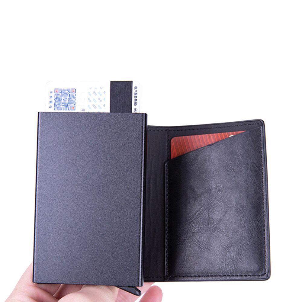 Ví Da PU MIHAN1 Nhiều Ngăn Đựng Thẻ Tín Dụng RFID Chống Trộm Cho Nam Và Nữ