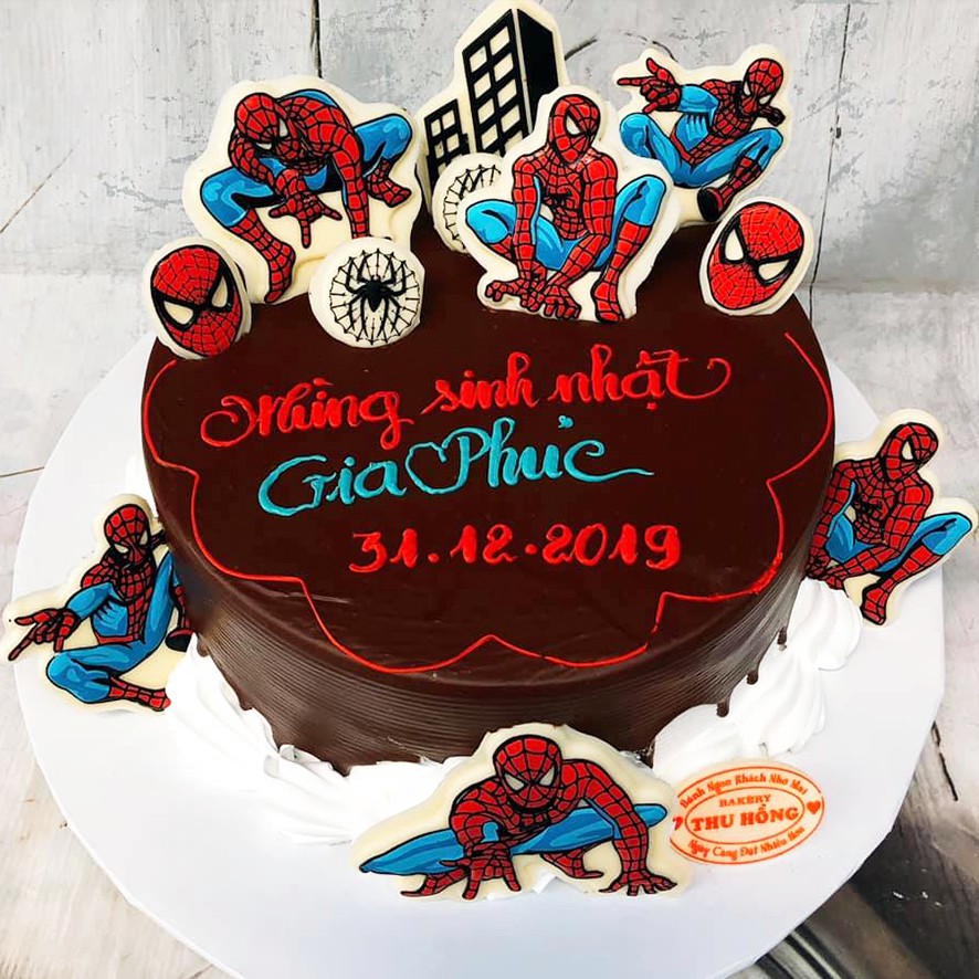 Hộp 10 khuôn socola in hình Nhện 1 - Chocolate mold Spidermen 1  (MS 01) - Đồng Tiến Việt Nam