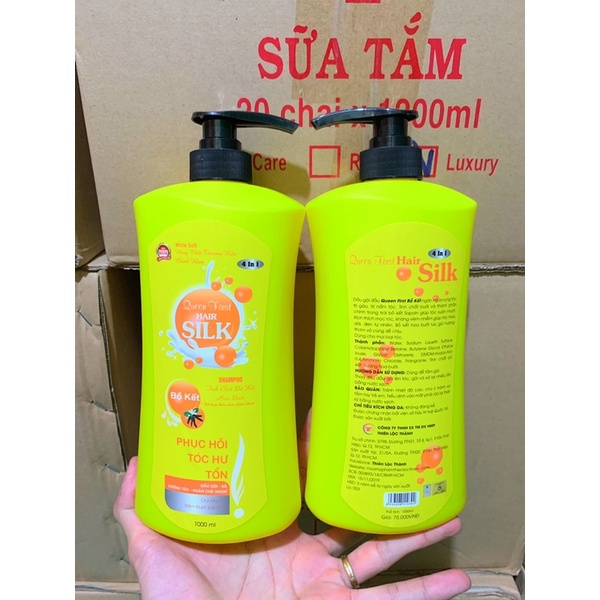 Dầu gội xã bồ kết hoa bưởi Silk chính hãng công ty 1000ml