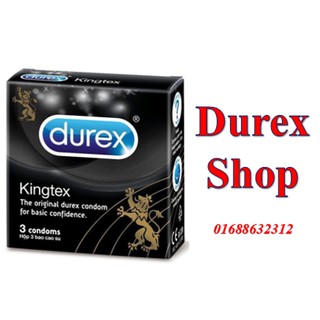 Bao cao su ÔM SÁT Durex Kingtex hộp - 3 cái