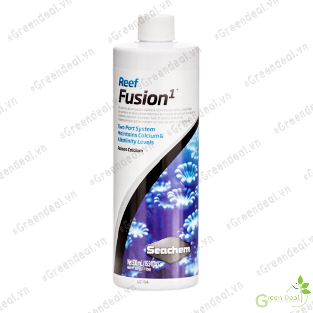 SEACHEM - Reef Fusion 1 (Chai 500 ml) | Cung cấp dưỡng chất và Calcium cho san hô cá biển