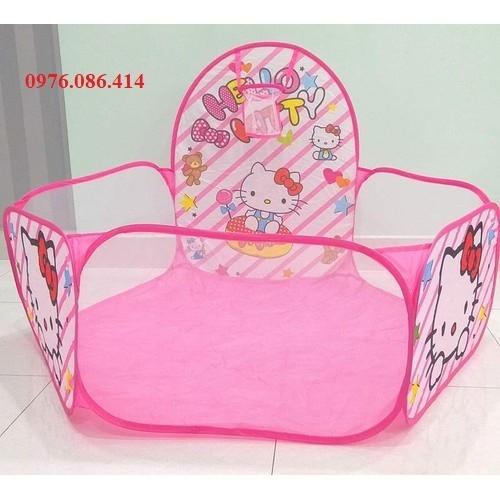 Nhà bóng cho bé kèm bóng 25 quả lều chơi gấp gọn và tự bung không cần lắp ráp vải dù