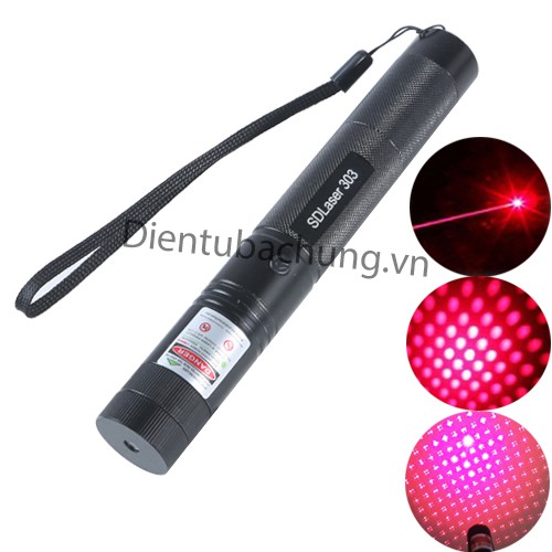 Đèn pin Laser 303 tia đỏ