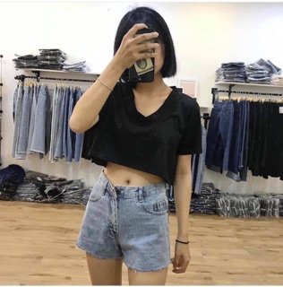 ÁO CROPTOP CỔ TIM