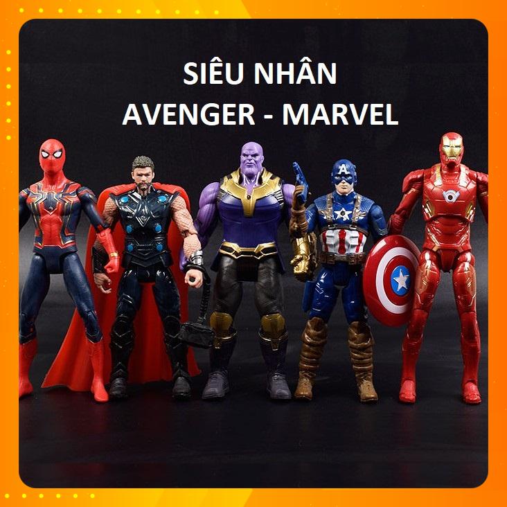 Đồ Chơi Siêu Nhân Mô Hình Avenger Marvel Cho Bé Trai : Người Sắt, Đội Trưởng Mỹ, Thần Sấm, Khổng Lồ Xanh, Người Kiến