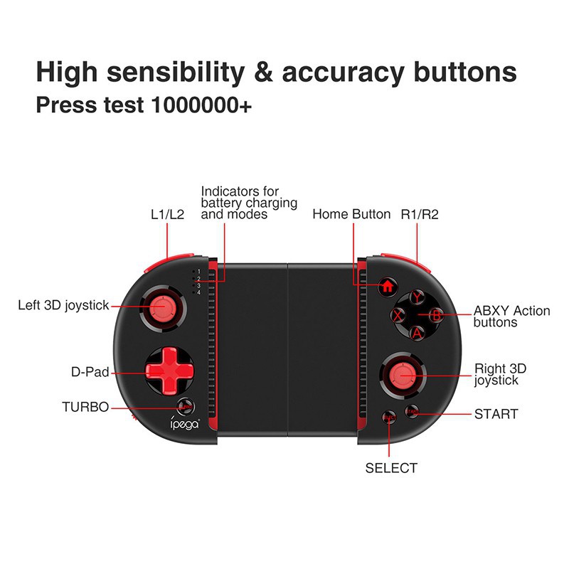 Tay cầm chơi Game Bluetooth không dây IPEGA pg-9087 -dc3383