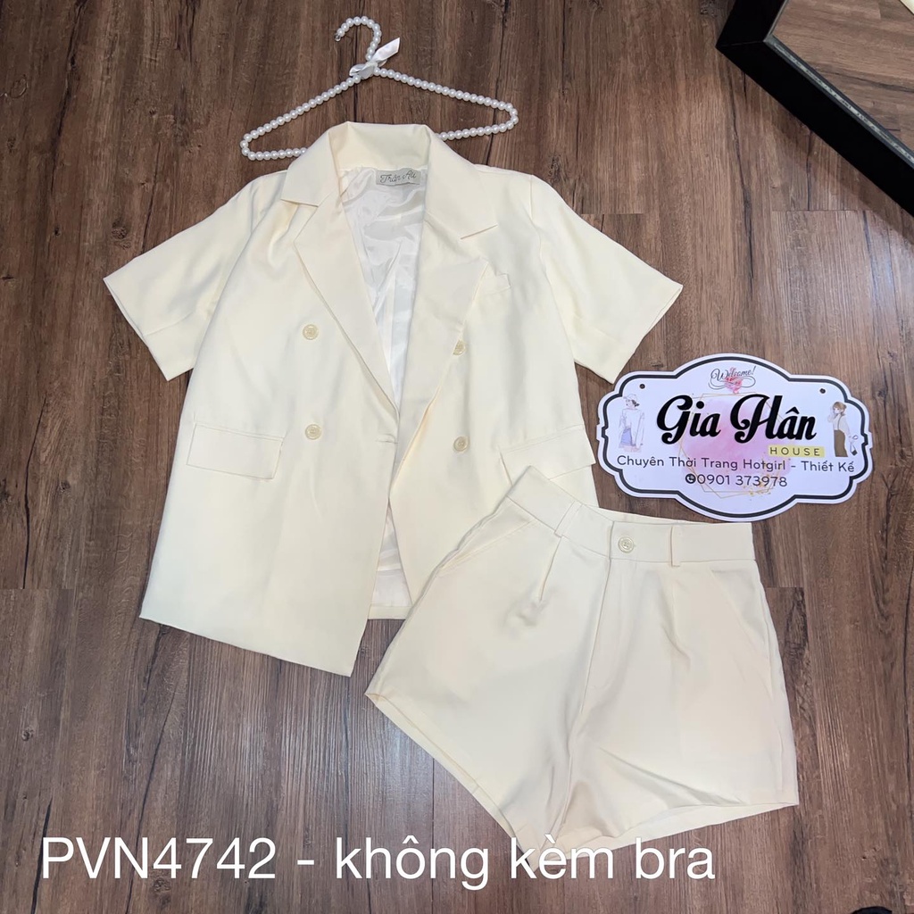 Bộ vest tay ngắn lót đùi