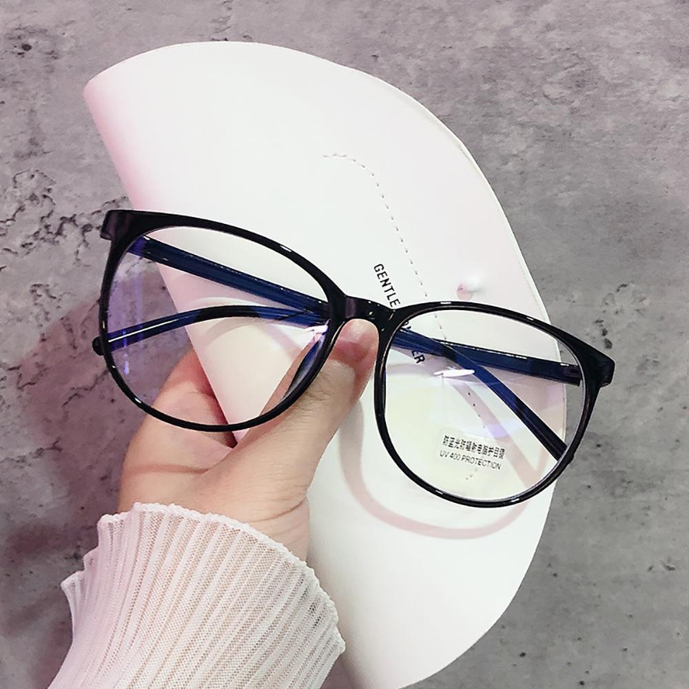 Mắt Kính Gọng Nhựa Trong Suốt Chống Ánh Sáng Xanh Phong Cách retro Thời Trang Unisex