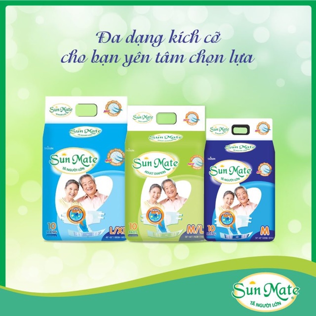 Tã dán Người già Sunmate M10-M/L10-L/XL10