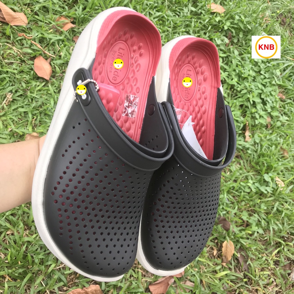 Dép Cross Literide Nam Nữ Nhiều Mầu - FREESHIP + Hàng loại 1 - giày sục sandal Crocs quai ngang bít đầu nam nữ,xịn xò | BigBuy360 - bigbuy360.vn