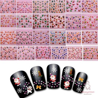 Sticker Dán Móng Họa Tiết Giáng Sinh
