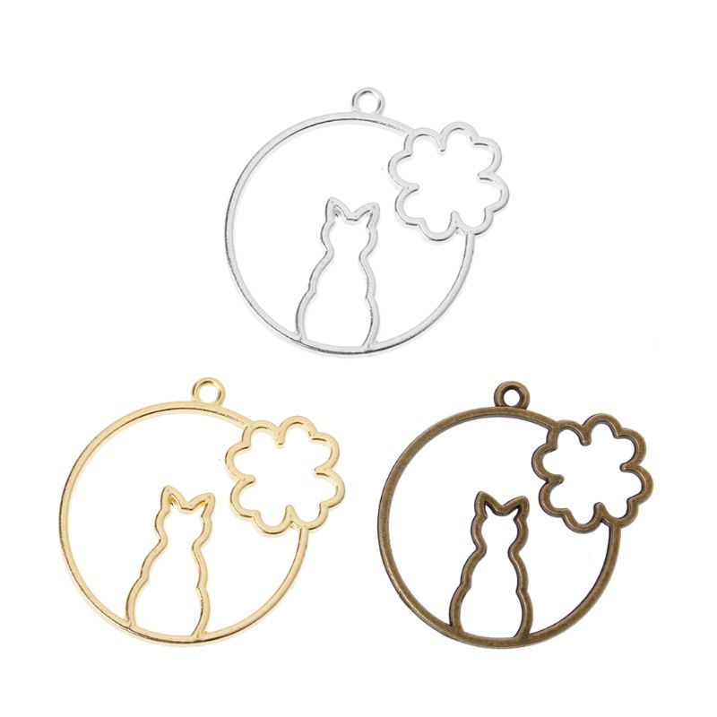 Set 5 Mặt Dây Chuyền Hình Mèo Xinh Xắn