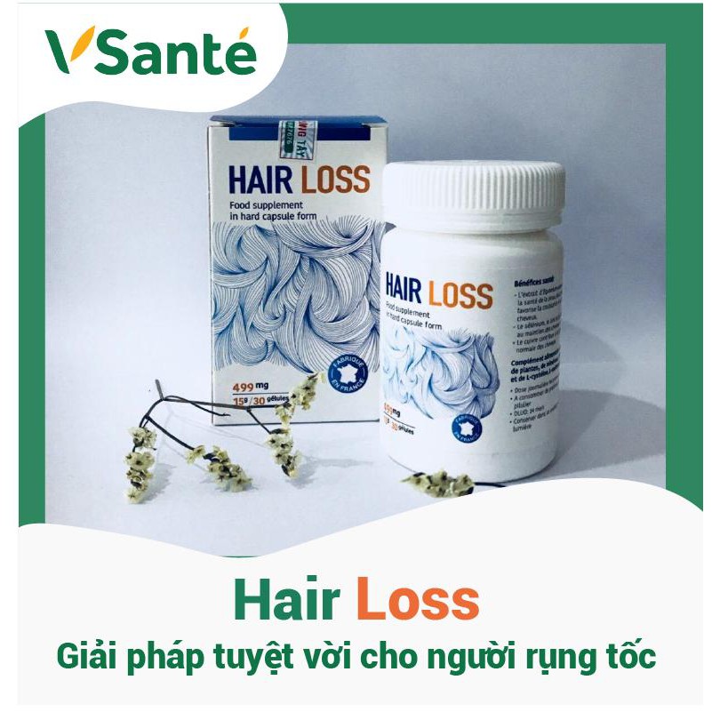 Viên Uống Trị Rụng Tóc Và Kích Thích Mọc Tóc Hair Loss – Nhập Khẩu Từ Pháp  | Shopee Việt Nam