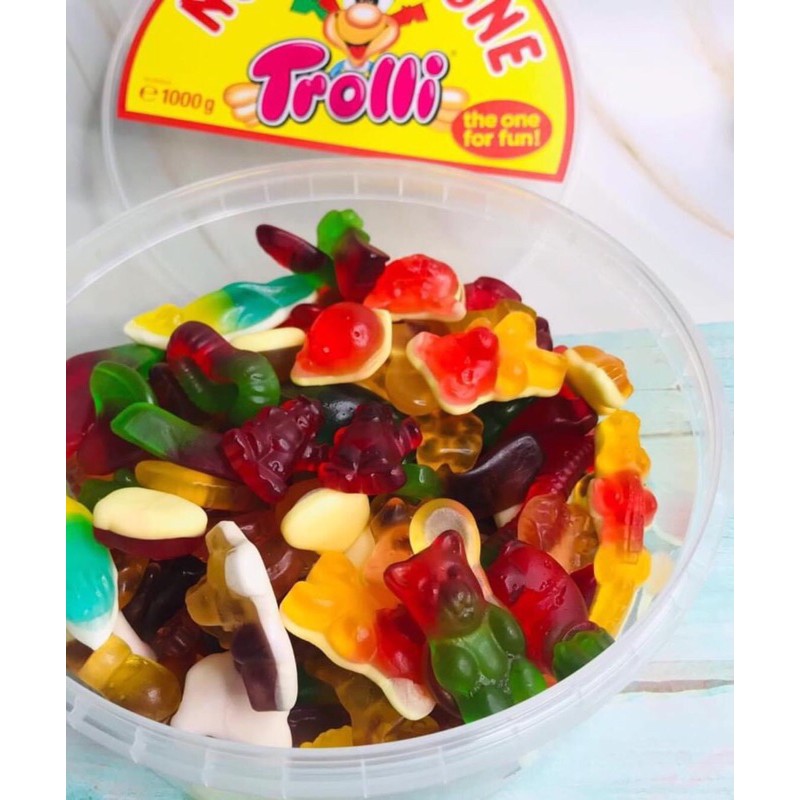 KẸO DẺO TROLLI NUMBER ONE ĐỨC HỘP 1KG DATE 2022